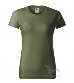 Basic T-shirt Damen khaki | XL