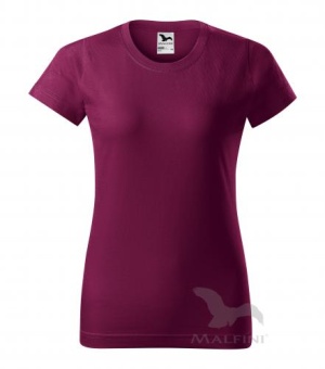 Basic T-shirt Damen fuchsia | XS