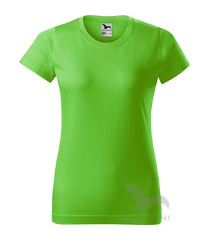 Basic T-shirt Damen apfelgrün | M