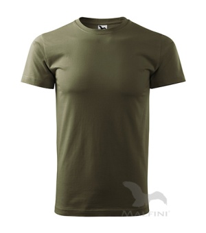 Basic T-shirt Herren military | M