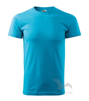 Basic T-shirt Herren türkisblau | S