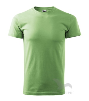Basic T-shirt Herren erbsengrün | S