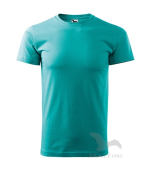 Basic T-shirt Herren smaragdgrün | L