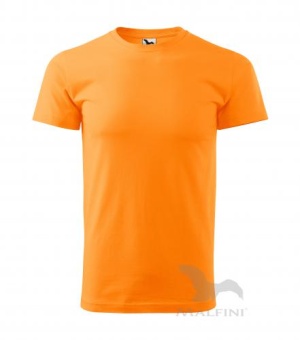 Basic T-shirt Herren Mandarine orange | 4XL