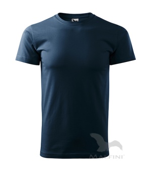 Basic T-shirt Herren marineblau | XL