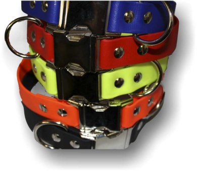 BIOTHANE® Halsband mit Metallverschluß 25mm breit 52.5cm | Neongrün