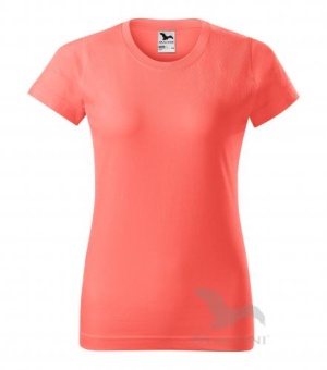 Basic T-shirt Damen Koralle | L
