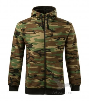 Camo Zipper Sweatshirt Herren camouflage braun | 2XL
