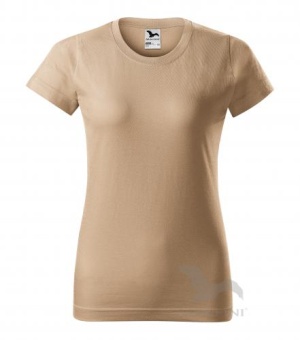 Basic T-shirt Damen sand | L