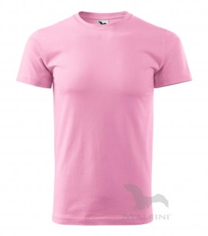 Basic T-shirt Herren rosa | 4XL